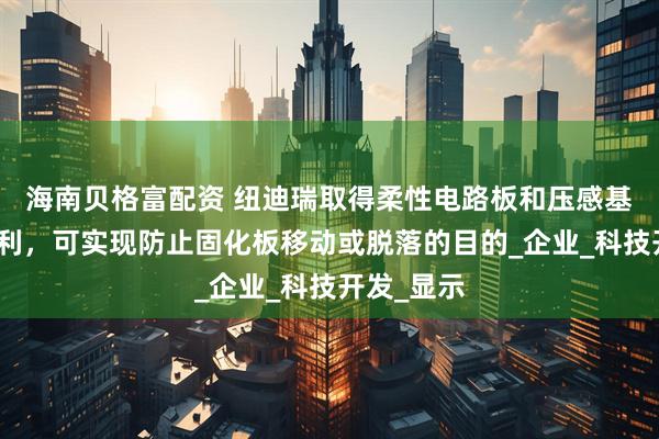 海南贝格富配资 纽迪瑞取得柔性电路板和压感基板相关专利，可实现防止固化板移动或脱落的目的_企业_科技开发_显示